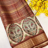 Light Weight Fancy Silk Saree with Animal Design Border