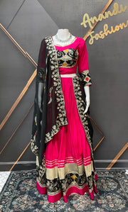 Pink Pure Cotton Chaniya Choli set