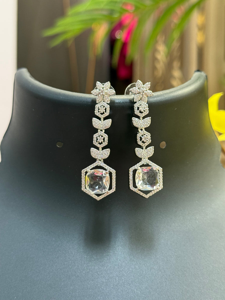 Party Wear Silver Necklace set