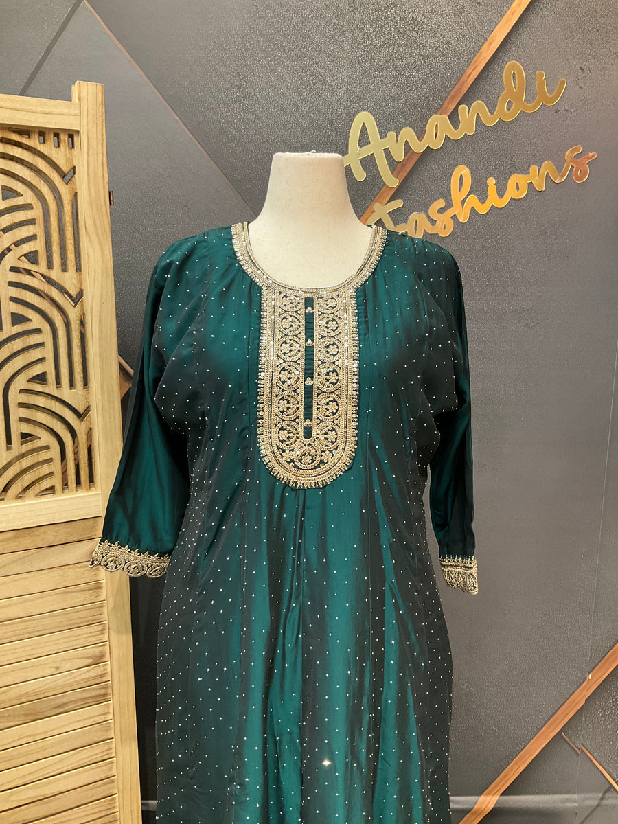 Plus Size Anarkali kurti set