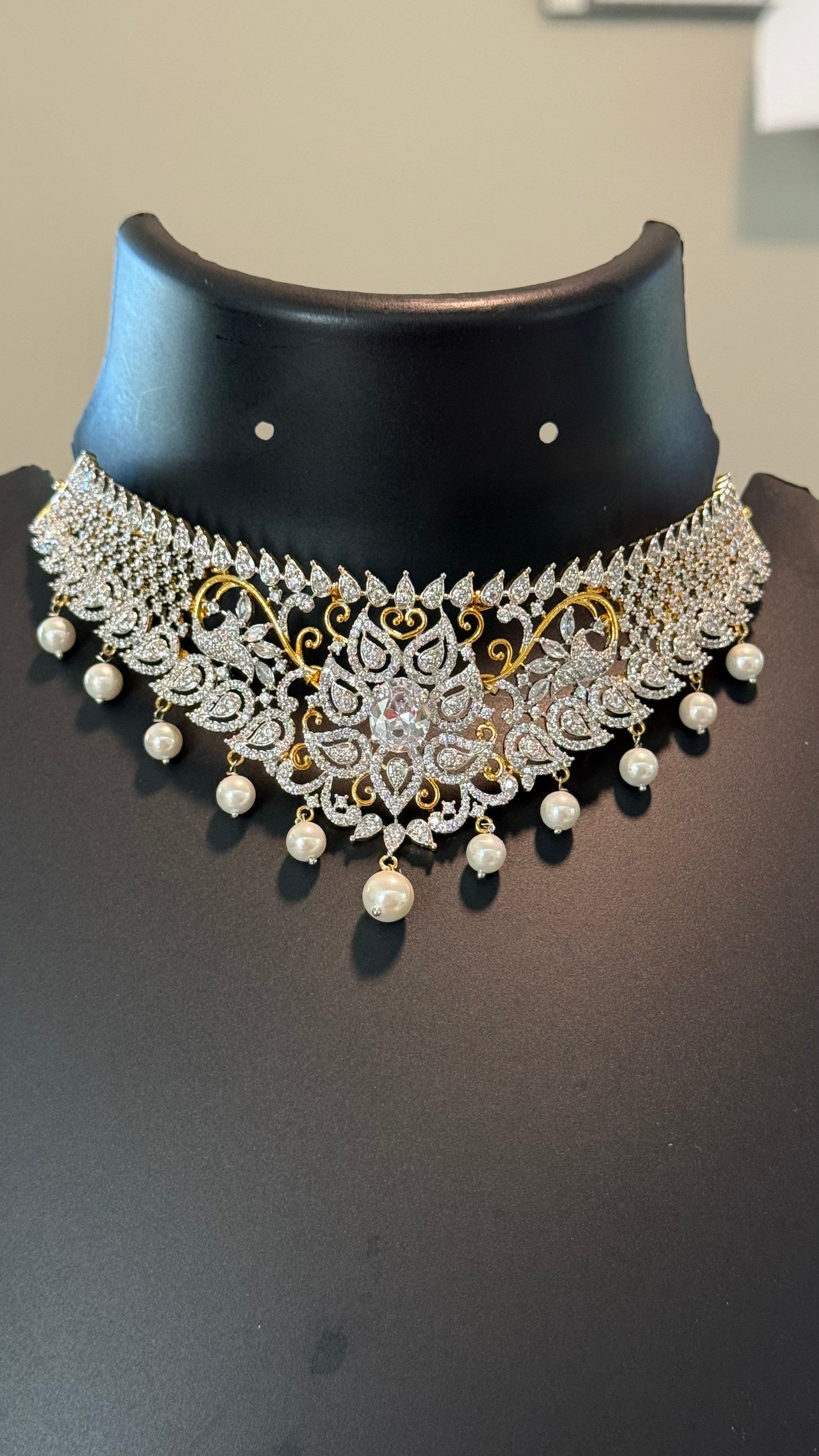 Beautiful CZ Choker set