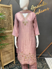 Lavender Party Wear Kurti set