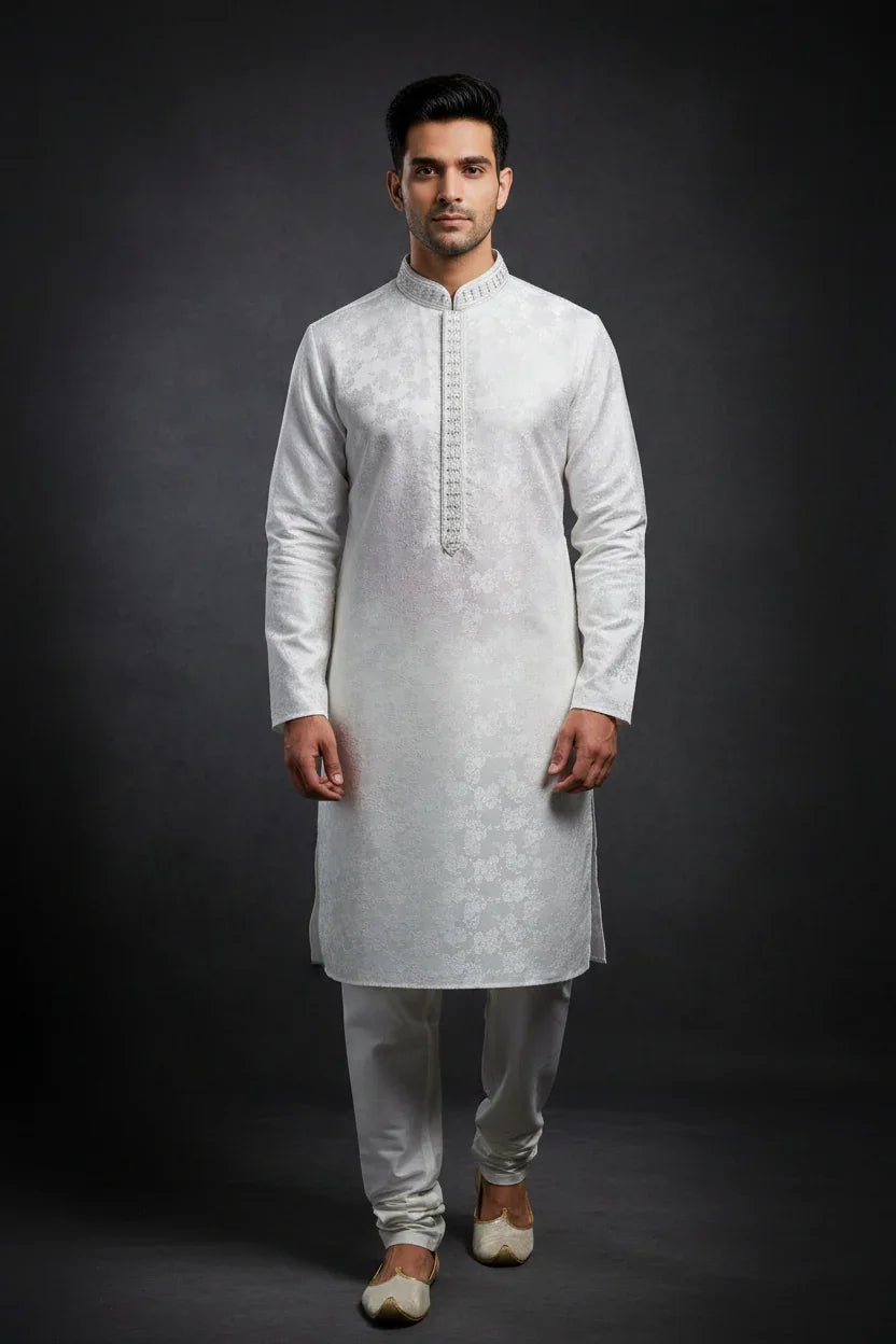 Men’s White Kurta Set