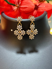 Flower Design AD Necklace Set