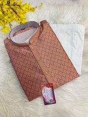 Men’s Light Orange Kurta Set