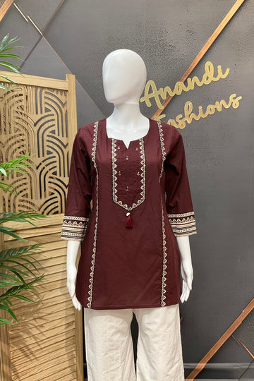 Pure cotton Short Kurti
