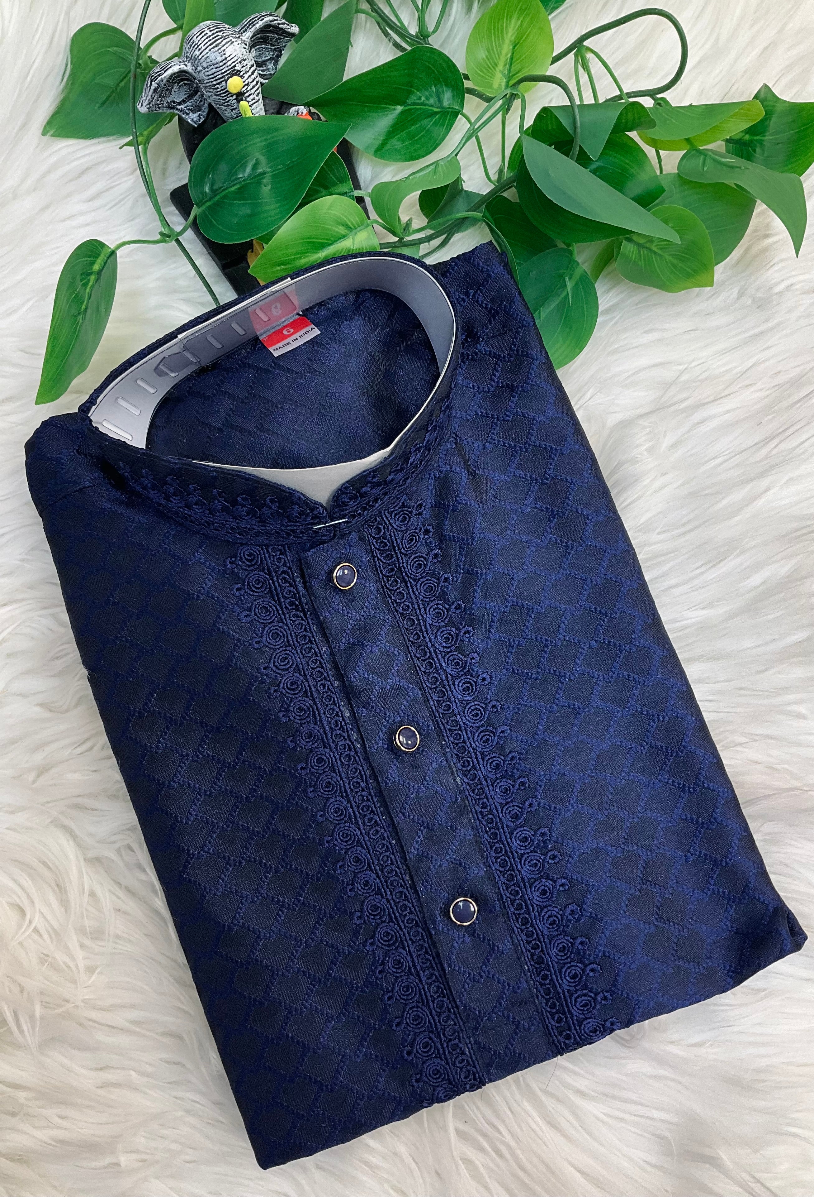 Navy Blue Boys kurta set