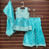 Sky Blue - Toddler Girls Sharara set