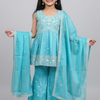 Sky Blue - Toddler Girls Sharara set