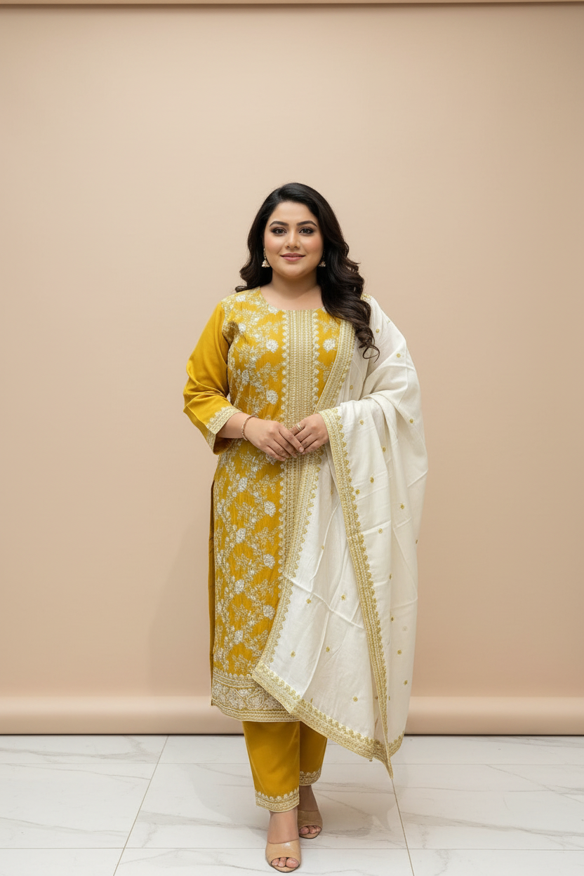 Party Wear Embroidery Work Kurti sets