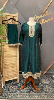 Plus Size Anarkali kurti set