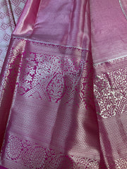 Green Semi Silk Tissue Kanjeevaram Saree