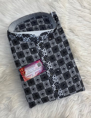 Black and White Chikankari Mens kurta set