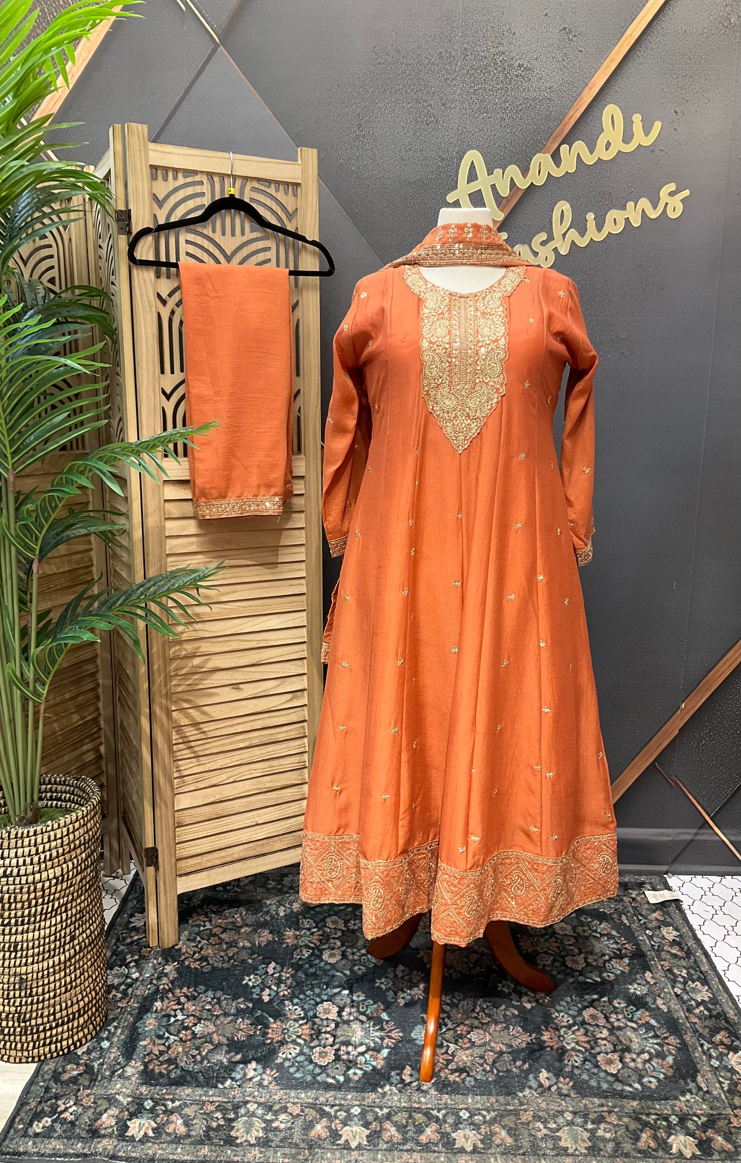 Pastel Colors - Party Wear Anarkali Kurti set