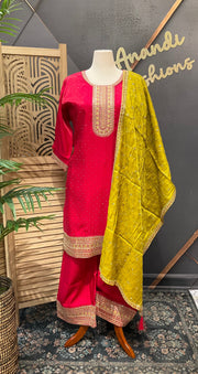 Women’s Plus Size Pink Kurti Set
