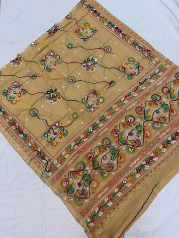 Garba Special- Navratri Pure Cotton Dupattas with thread Work.