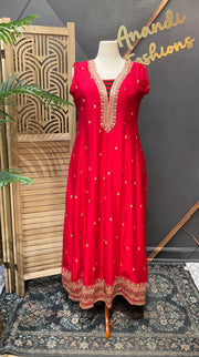 Plus Size Red Long Dress