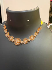 Cute Rose Gold Necklace set