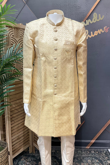 Gold - Indo western Men’s Sherwani set