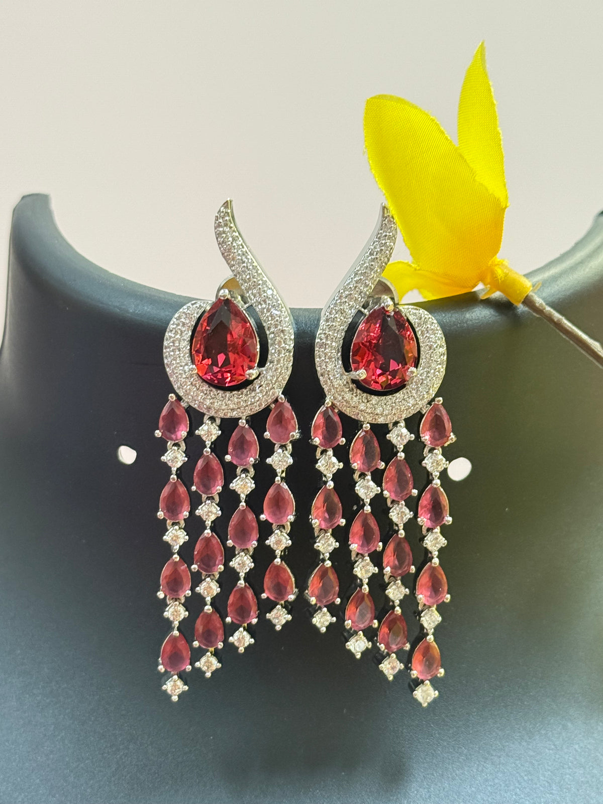 Silver Finish Earrings