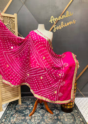 Pink Bandhini dupatta