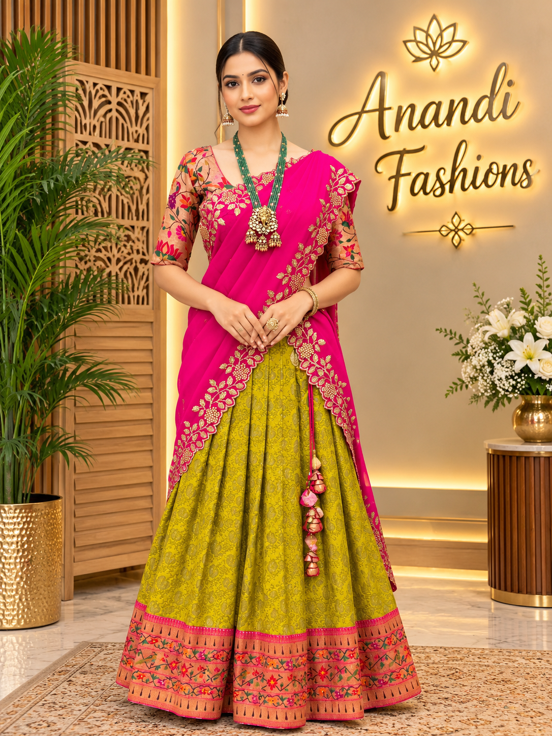 Adults Banarasi Half Saree Set