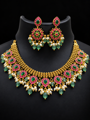 Jadau Kundan Necklace Set - Jewelry - Necklace Set - Anandi Fashions