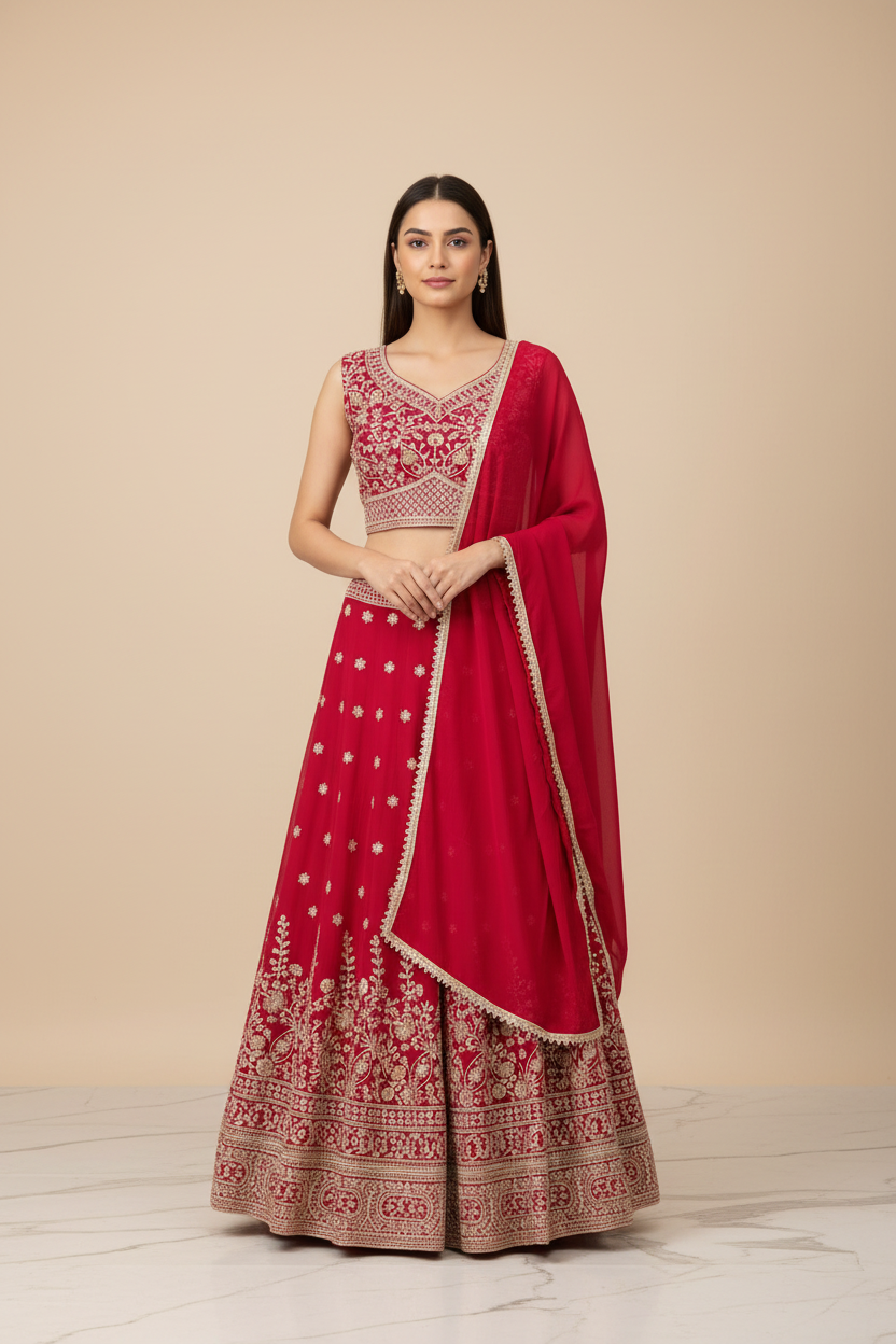 Georgette Lehenga sets - Size 40