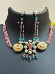 German Silver Kundan Choker
