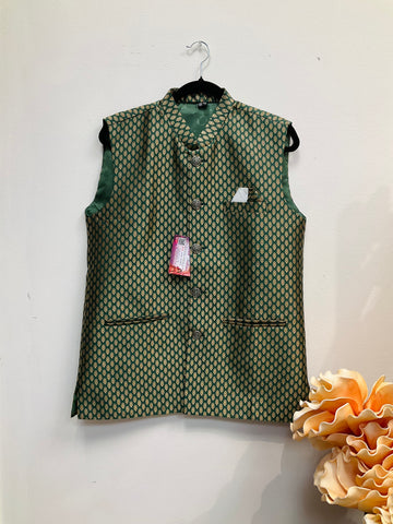 Dark Green Mens Wear vest