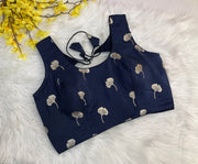 Back Opening Satin Silk Blouse