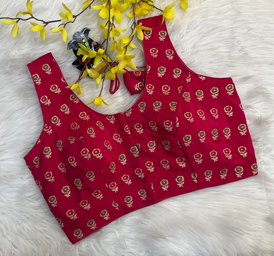 Front Opening Crepe Silk Blouse