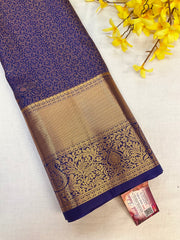 Purple Semi Silk Kanjeevaram Saree