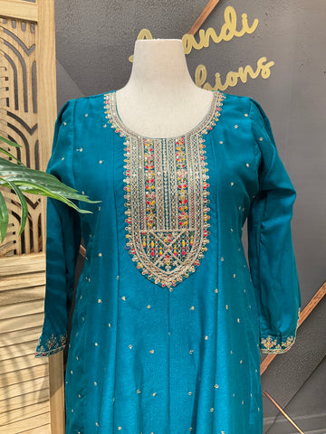 Plus size Party Wear Anarkali Kurti set- Size 46/48