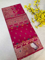 Silk Saree with Meenakari Weaving