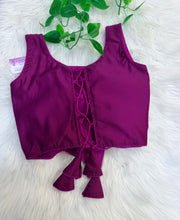 Mirror Blouse with Back Lace