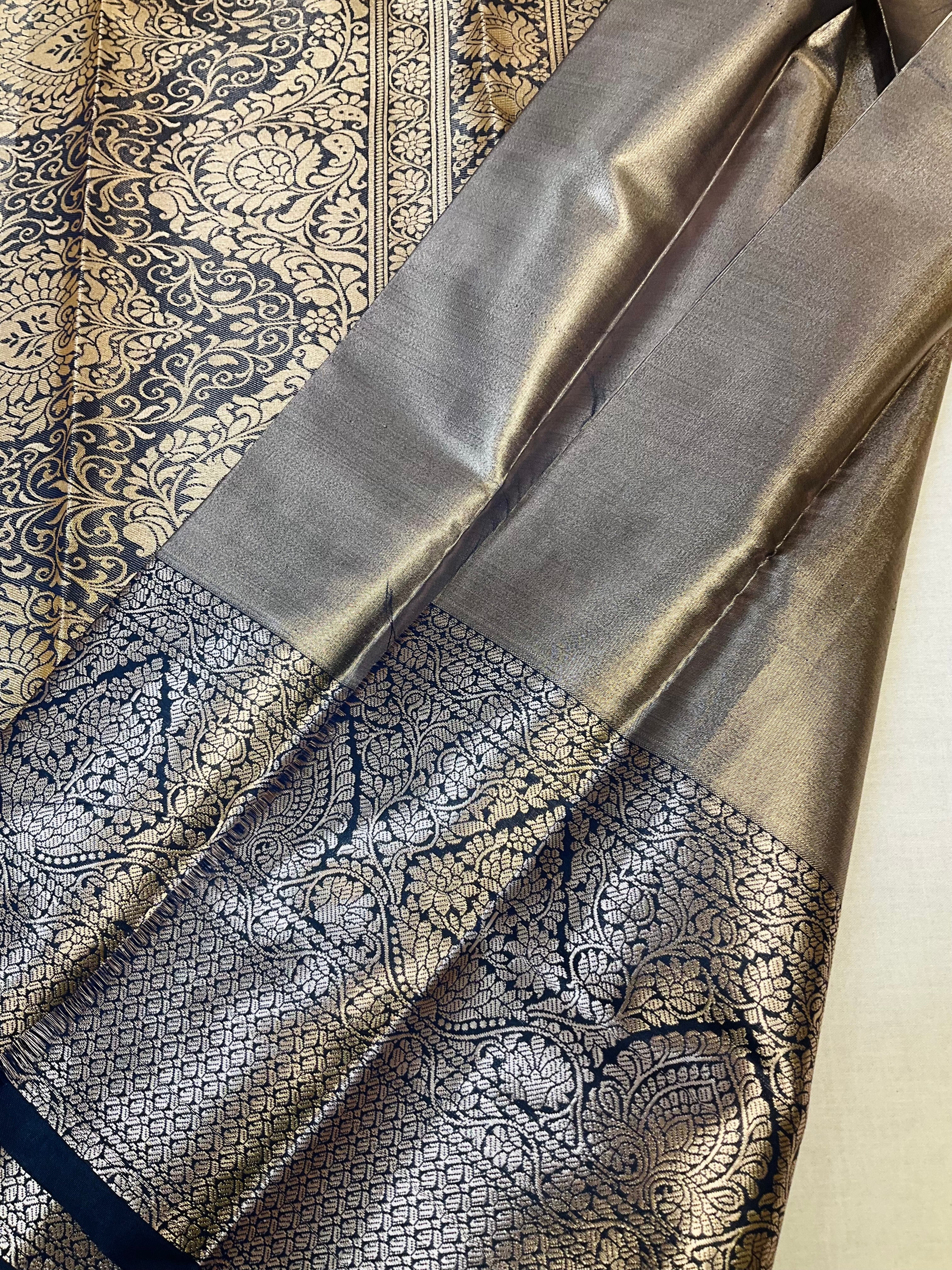 Semi Silk Kanjeevaram - allover Design Baby Pink Saree