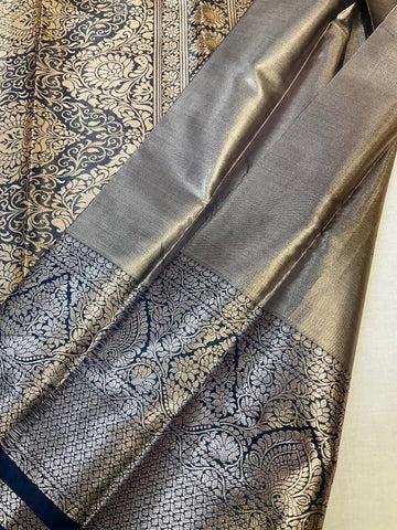 Semi Silk Kanjeevaram - allover Design Baby Pink Saree