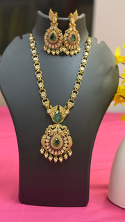 CZ Kundan Necklace Set