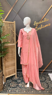 Pink Party Wear Kurti set