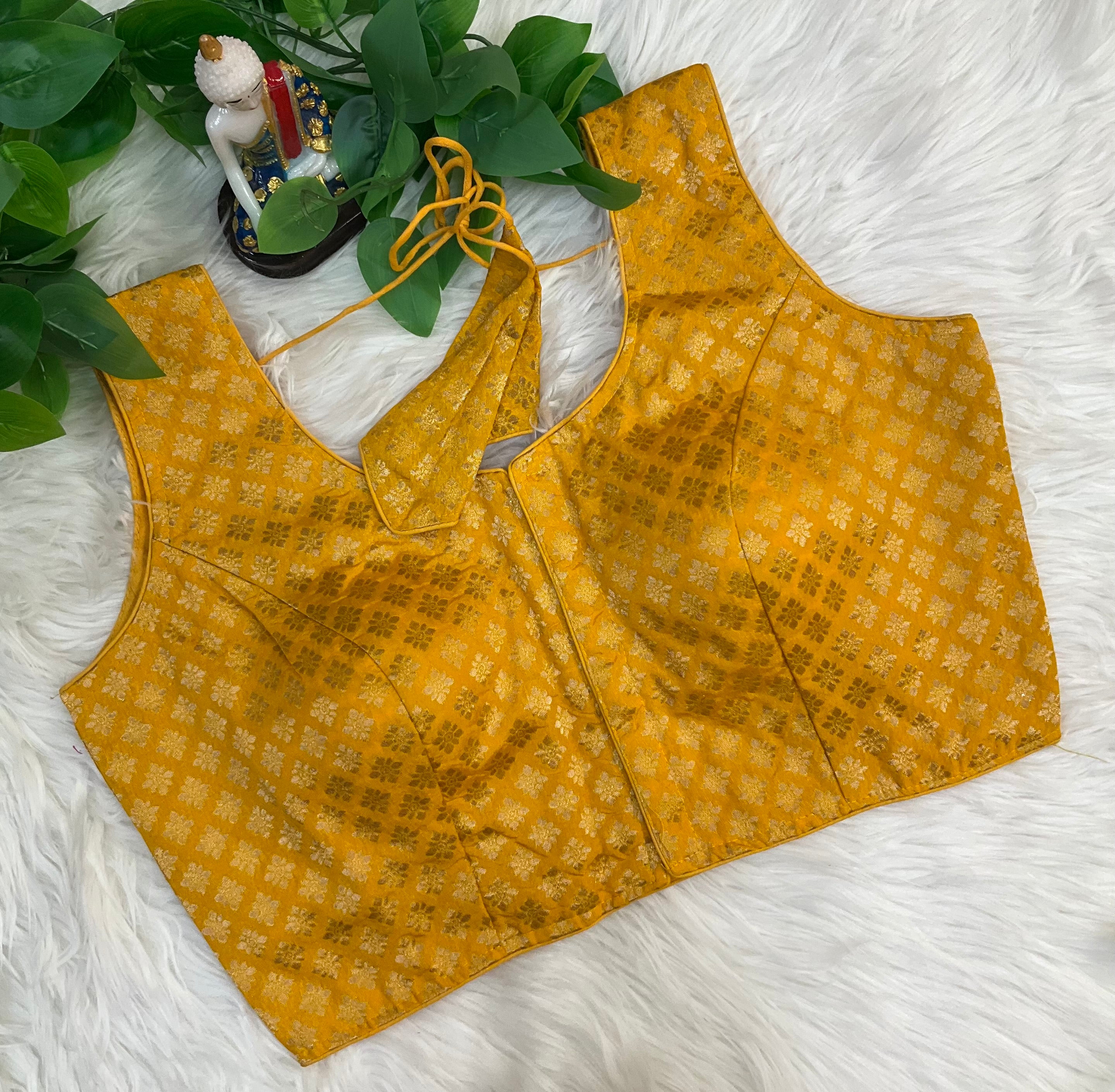 Benarasi Style - Front opening Brocade Blouse