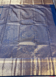 Navy Blue  Color Semi silk Kanjeevaram Saree