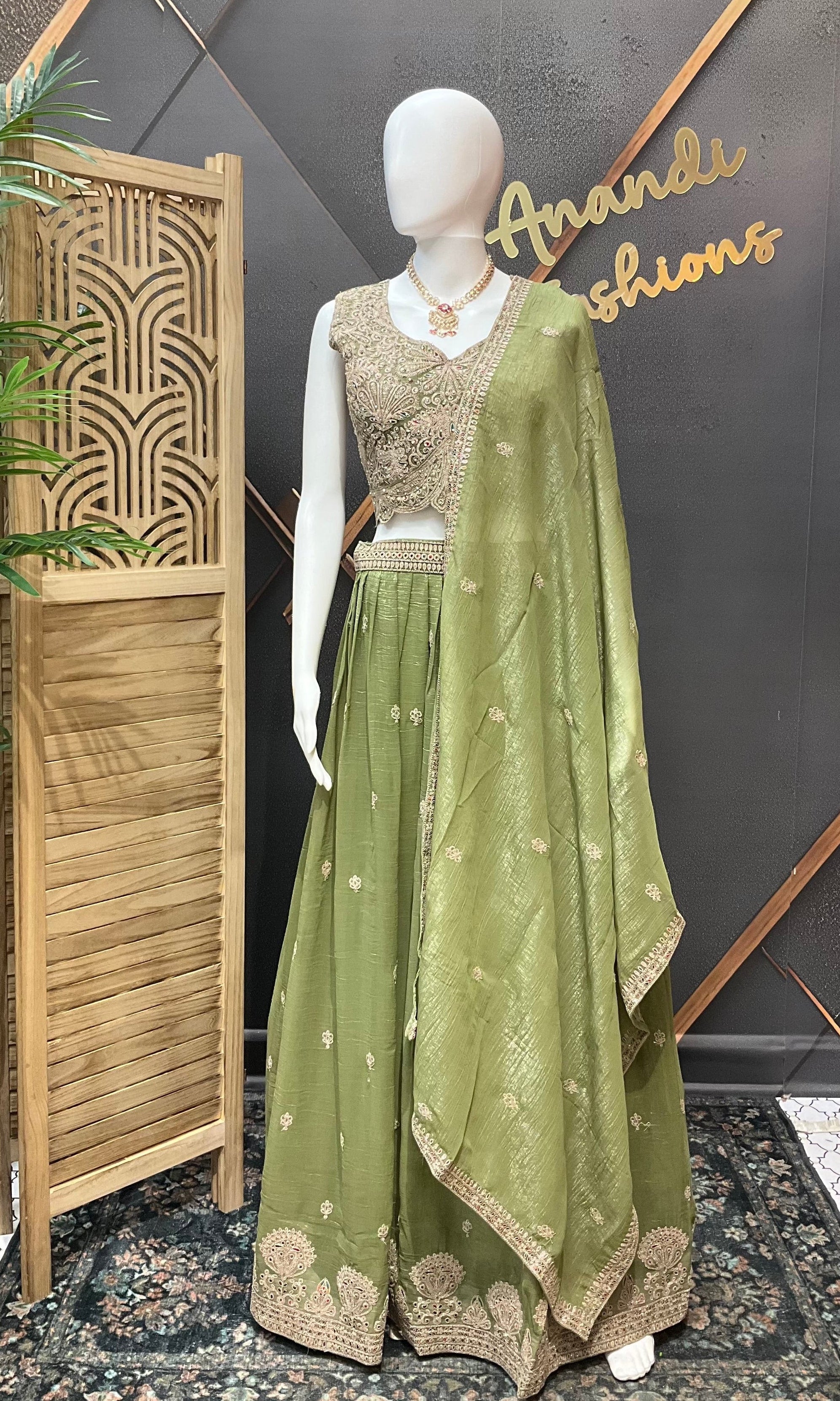Pastel Green Lehenga set