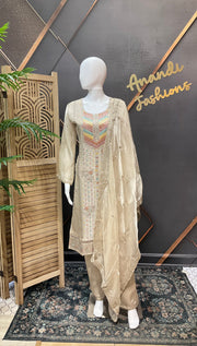 Grey Party Wear kurti set