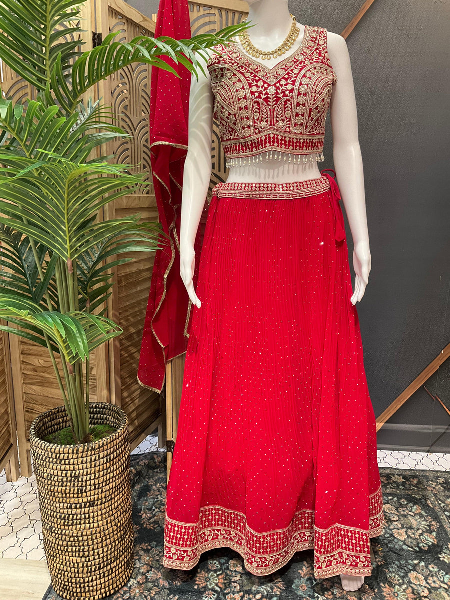 Party Wear Lehenga Choli Set - Wedding & Festive Occasions