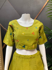 Navratri Special Cotton Chaniya Choli Set - Garba Dance Wear