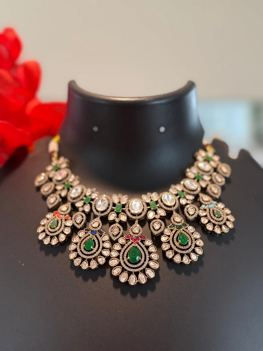 Moissanite Necklace Set