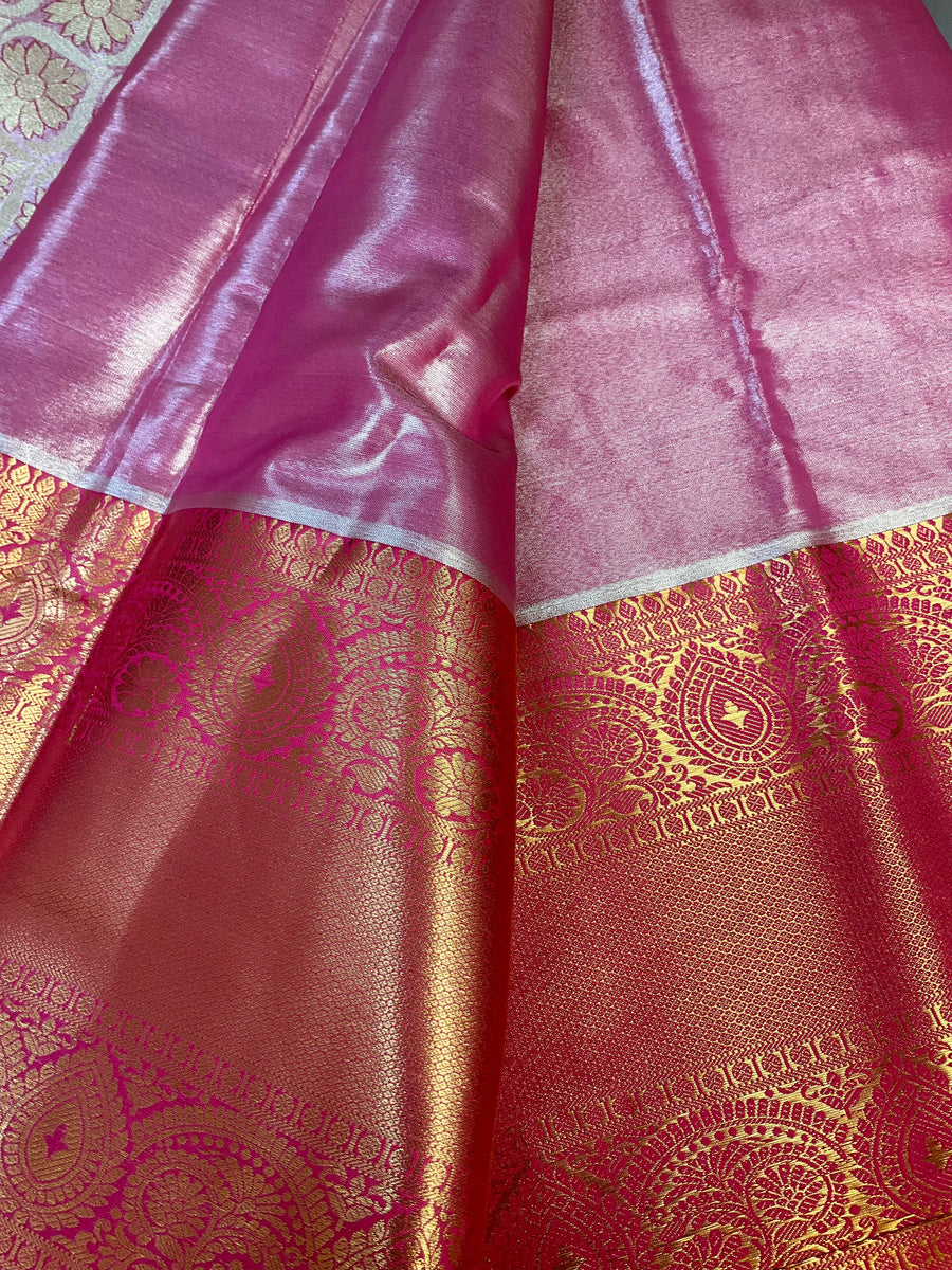 Green Semi Silk Kanjeevaram Saree