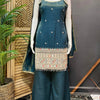 Sleeveless Tissue Sharara Set Size 40 - Designer Party Wear