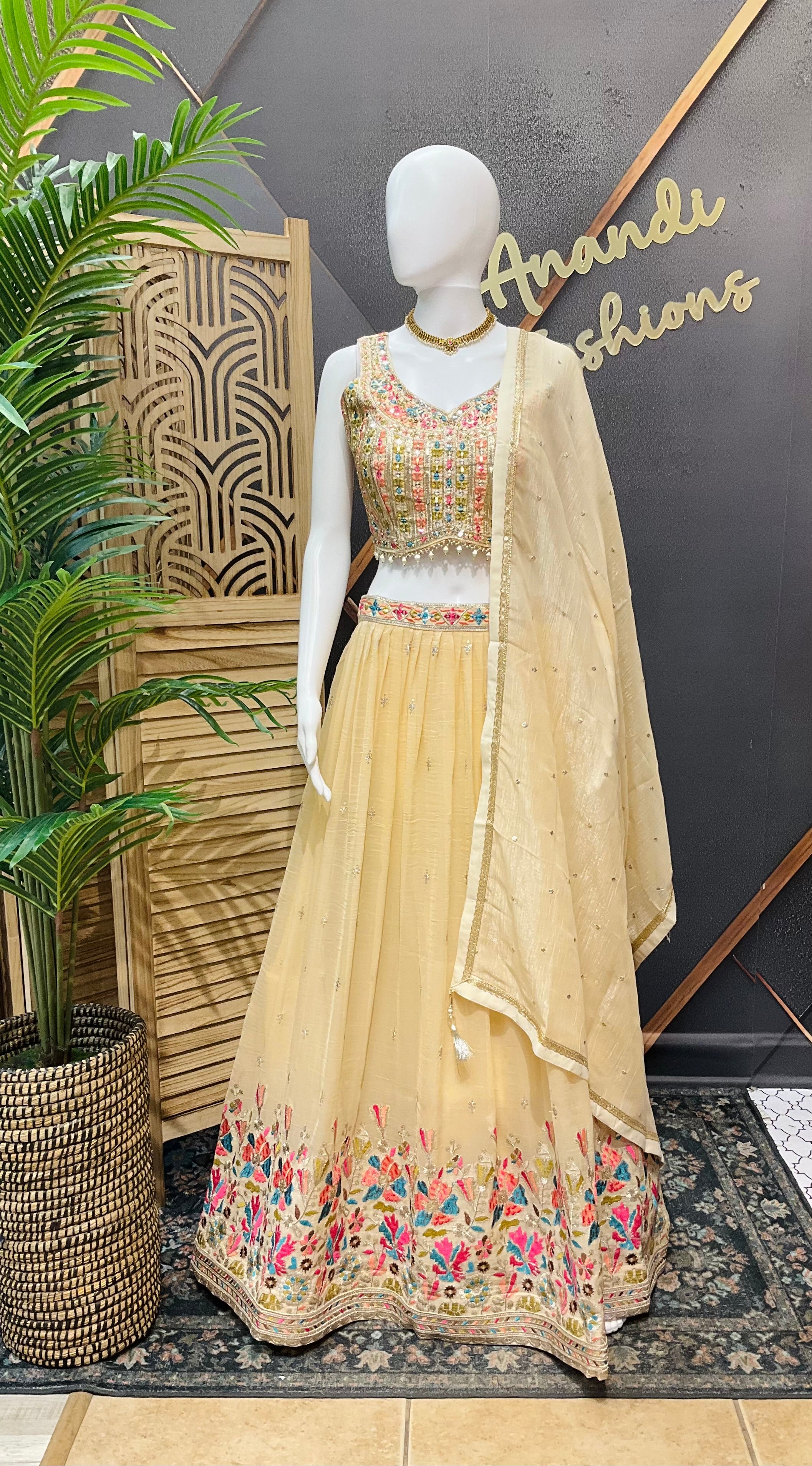 Gold Color - Party Wear Lehenga sets